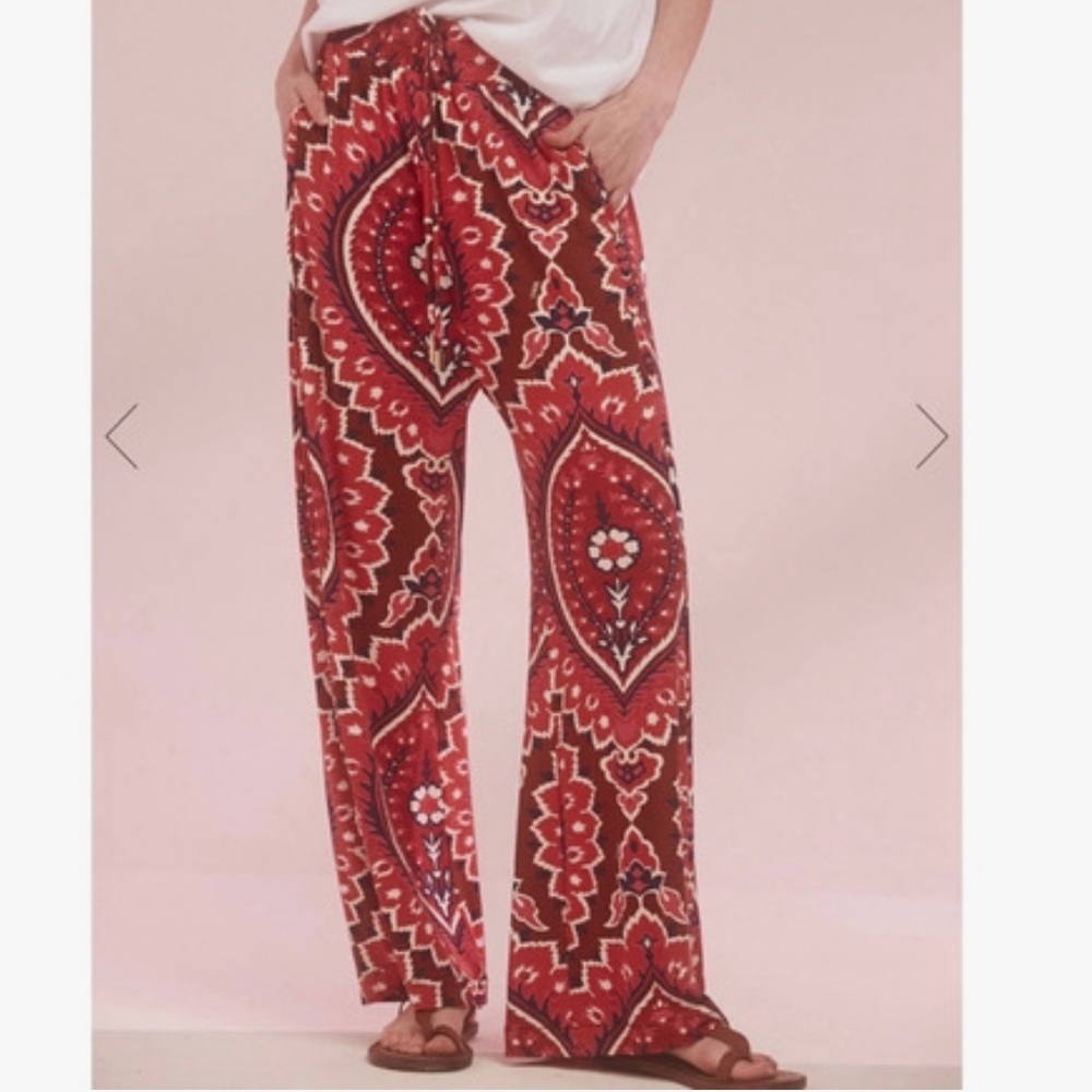 Maria Cher Ernest Print Wide Leg Pants S